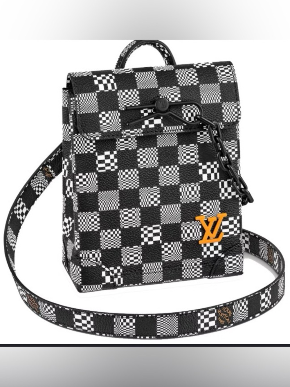 LOUIS VUITTON Damier Distorted Steamer XS Unisex